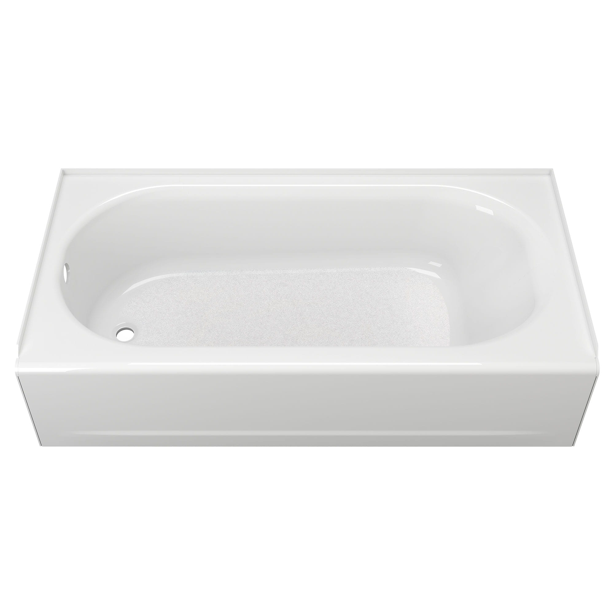 Princeton Americast 60 x 30 Inch Integral Apron Bathtub With Left Hand Outlet WHITE